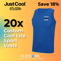 20 x Cool Sports Vests With Logo