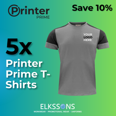 5 x Printer Prime T-Shirt Bundle With Logo