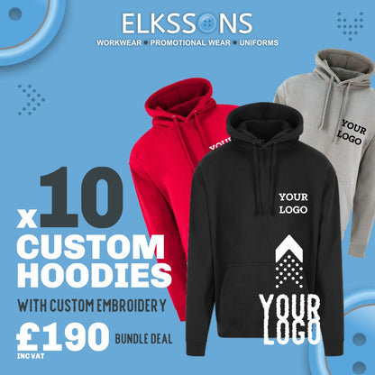 10 x Embroidered Hoodie Workwear Bundle