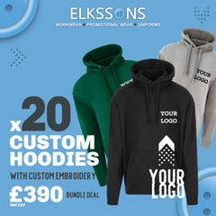 20 x Embroidered Hoodie Workwear Bundle