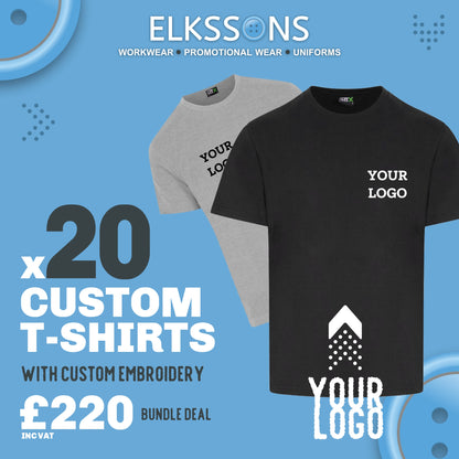 20 x Embroidered T-Shirt Workwear Bundle