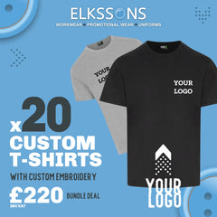 20 x Embroidered T-Shirt Workwear Bundle