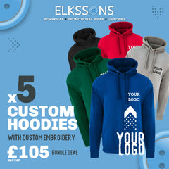 5 x Embroidered Hoodie Workwear Bundle