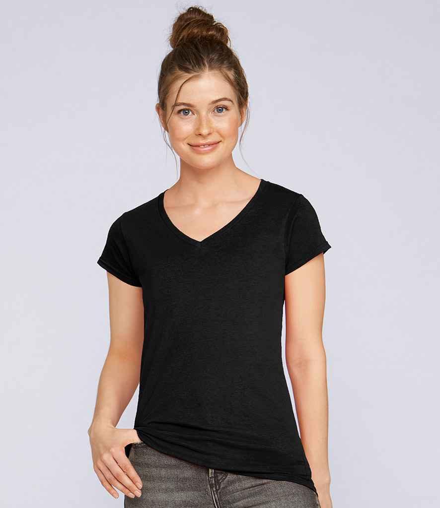 Gildan SoftStyle Ladies V Neck T-Shirt
