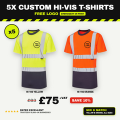 5x Two-Tone Hi-Vis T-Shirts — Save 10%