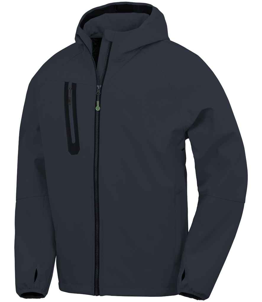 Navy Shell Jacket Design Result Recycled Three Layer Printable Hooded Soft Shell Jacket | Navy ...