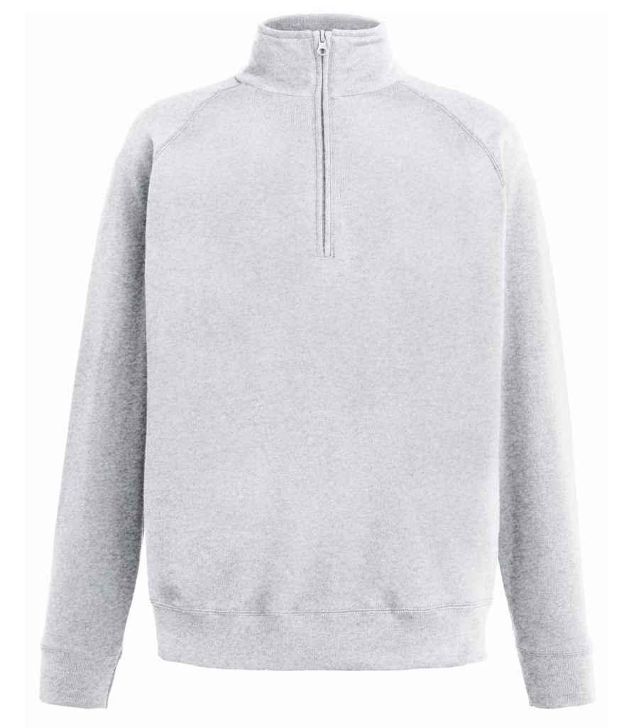 Fruit of the Loom Lightweight Zip Neck Sweatshirt