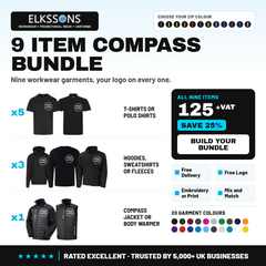 9 Item Compass Custom Embroidered Workwear Bundle