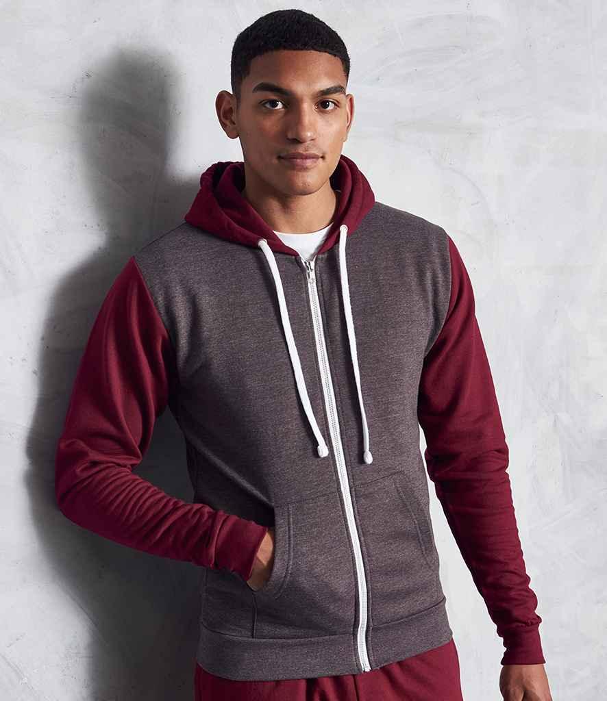 JH059 Charcoal/Burgundy Model