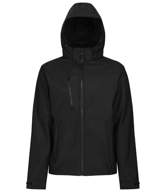 Regatta Venturer Three Layer Hooded Soft Shell Jacket | Elkssons.