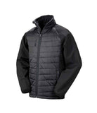 Result Genuine Recycled Black Compass Padded Jacket