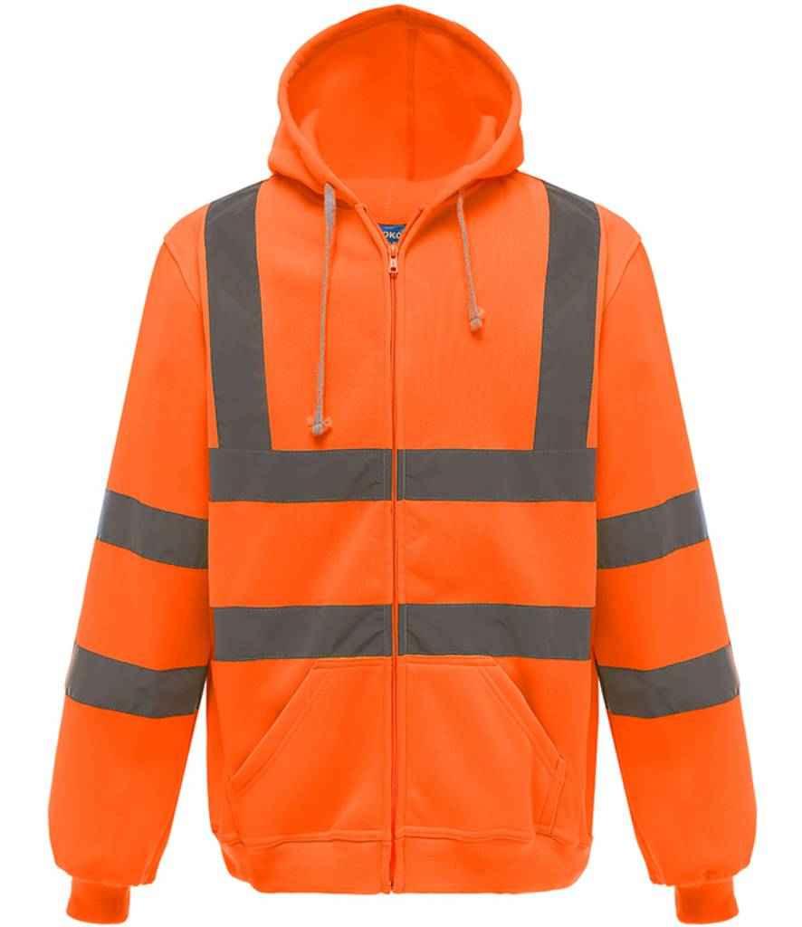 Yoko Hi Vis Zip Hoodie