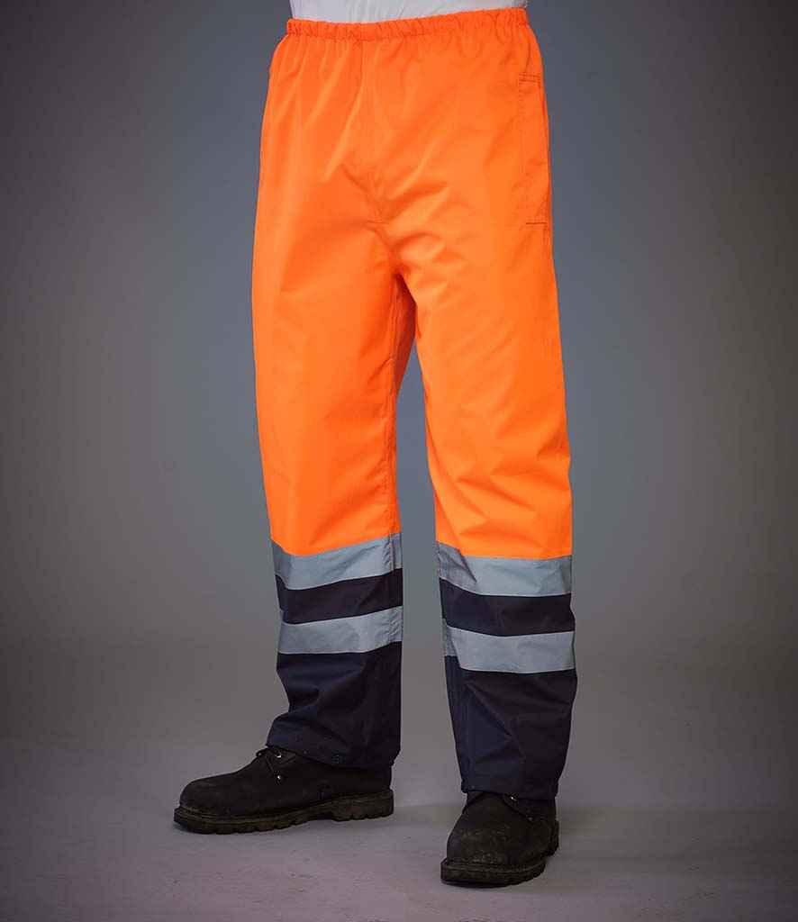 Yoko Hi-Vis Two Tone Waterproof Overtrousers - Elkssons